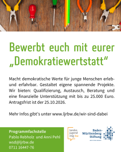 Sharepic der Ausschreibung mit den relevanten Infos