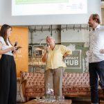 Die Geschäftsführerin der BW-Stiftung, Theresia Bauer, im Gespräch auf der Bühne